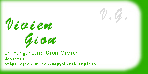 vivien gion business card